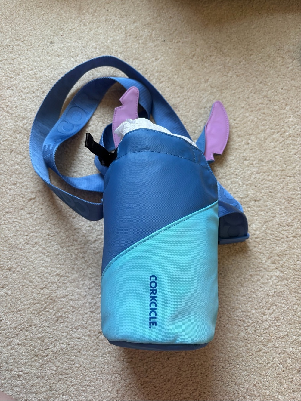 Corkcicle Disney Stitch Crossbody Water Bottle Sling Bag